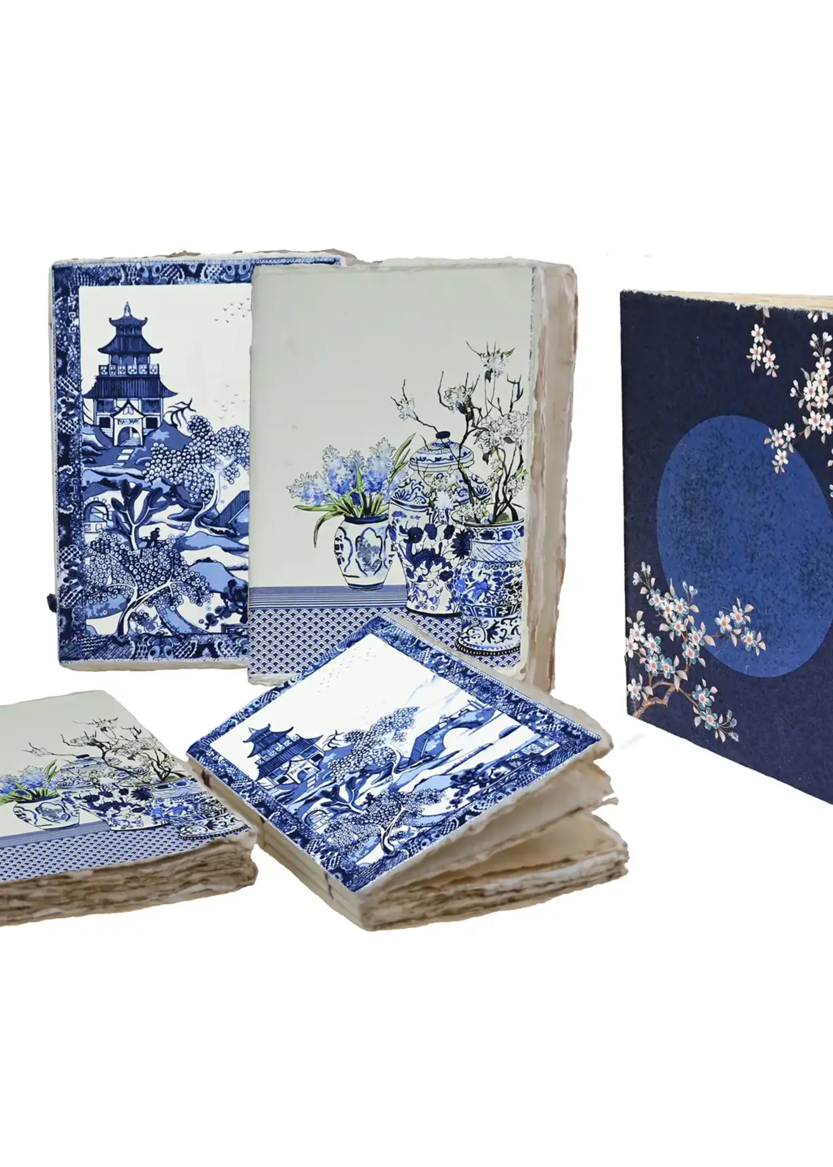 Epigram Epigram journal a6  Blue Japanese theme parchment paper notebook 10 x 15 cm
