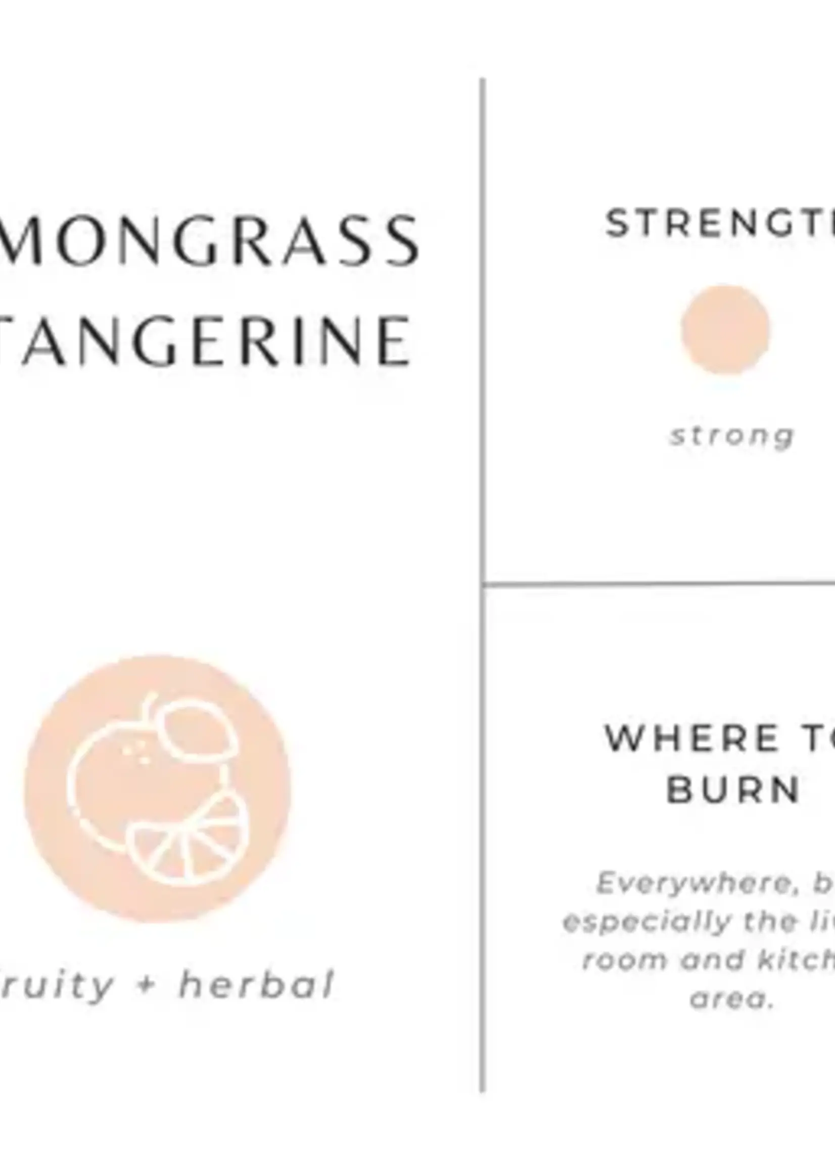slow north Slow North Mini Candles 2 oz lemongrass tangerine