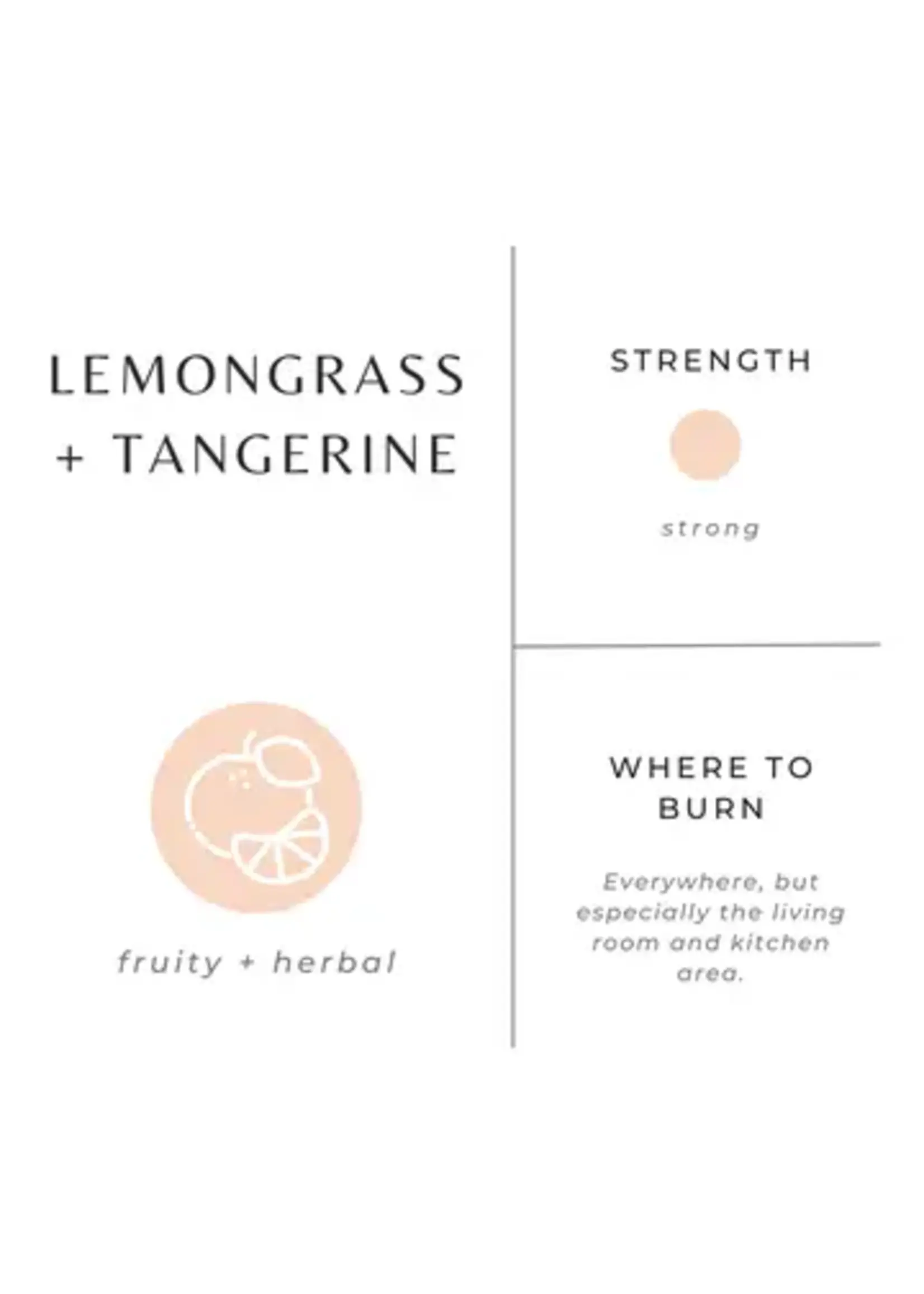 slow north Slow North Mini Candles 2 oz lemongrass tangerine