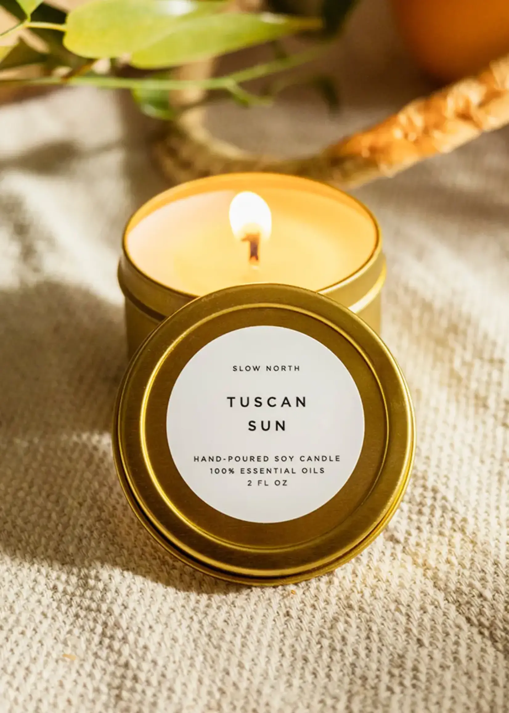 slow north Slow North Travel Tin Candles | Tuscan Sun (6 Oz)