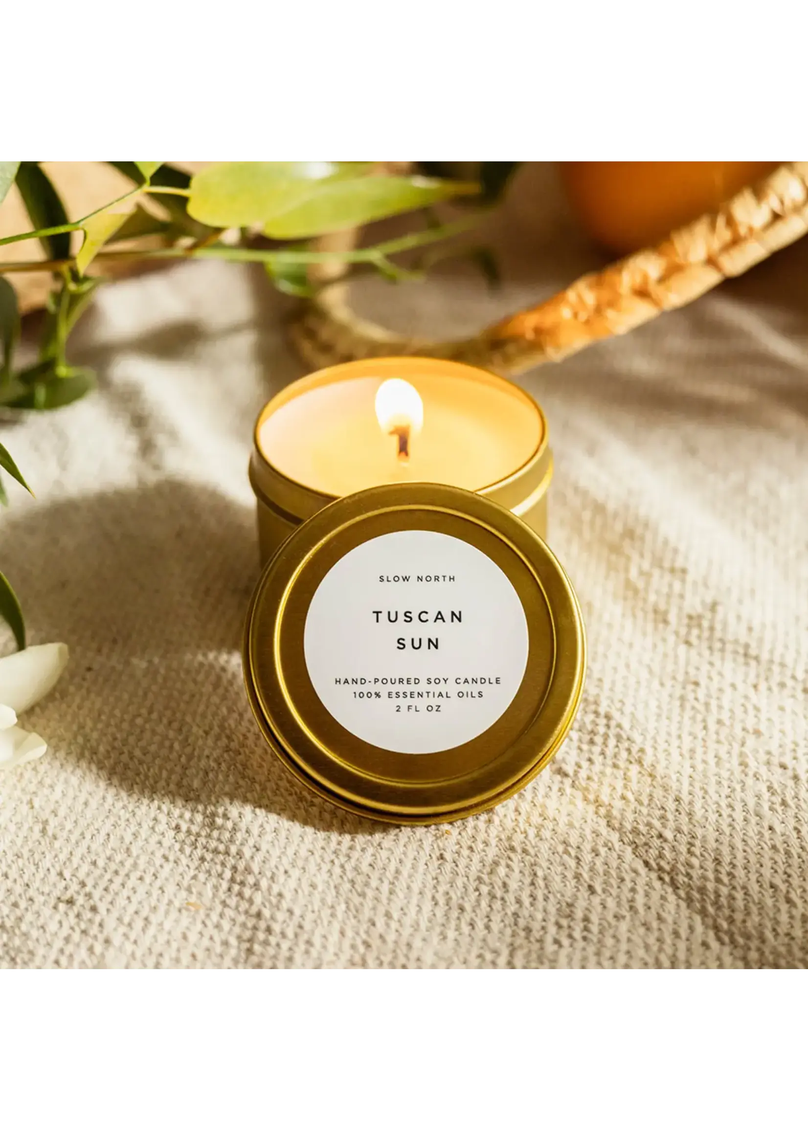 slow north Slow North Travel Tin Candles | Tuscan Sun (6 Oz)
