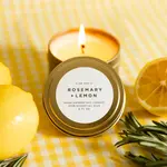 slow north Slow North Travel Tin Candles | Rosemary + Lemon (6 oz.)