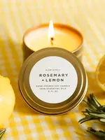 slow north Slow North Travel Tin Candles | Rosemary + Lemon (6 oz.)