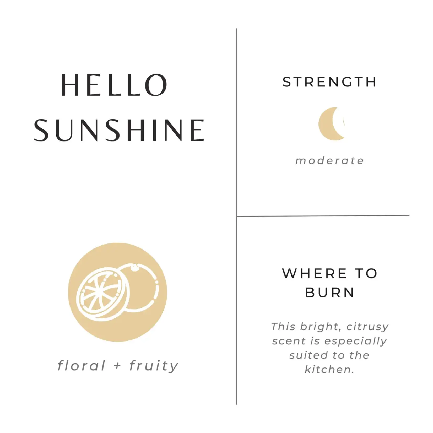slow north Slow North Hello Sunshine Frosted Candle