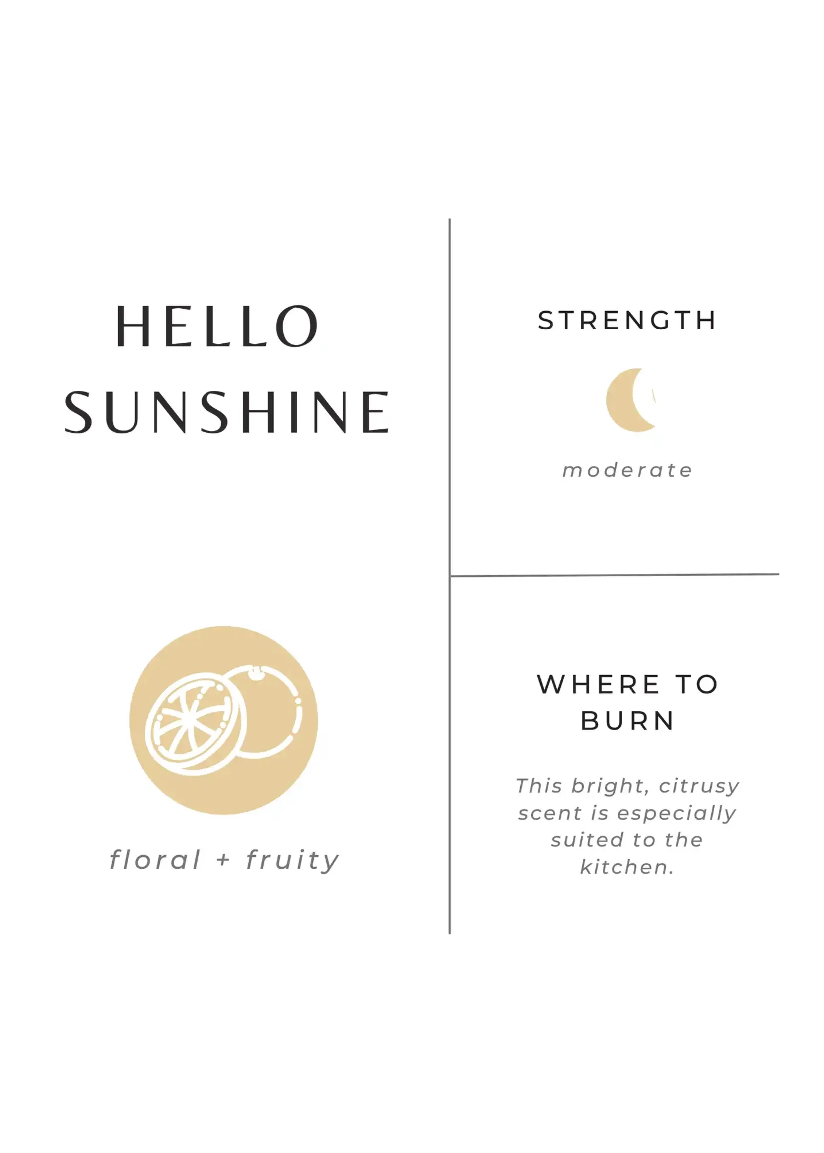 slow north Slow North Hello Sunshine Frosted Candle