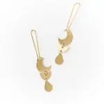 Matr Boomie Rajani Moon Phase Gold Drop Earrings JMER 593
