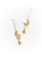 Matr Boomie Rajani Moon Phase Gold Drop Earrings JMER 593