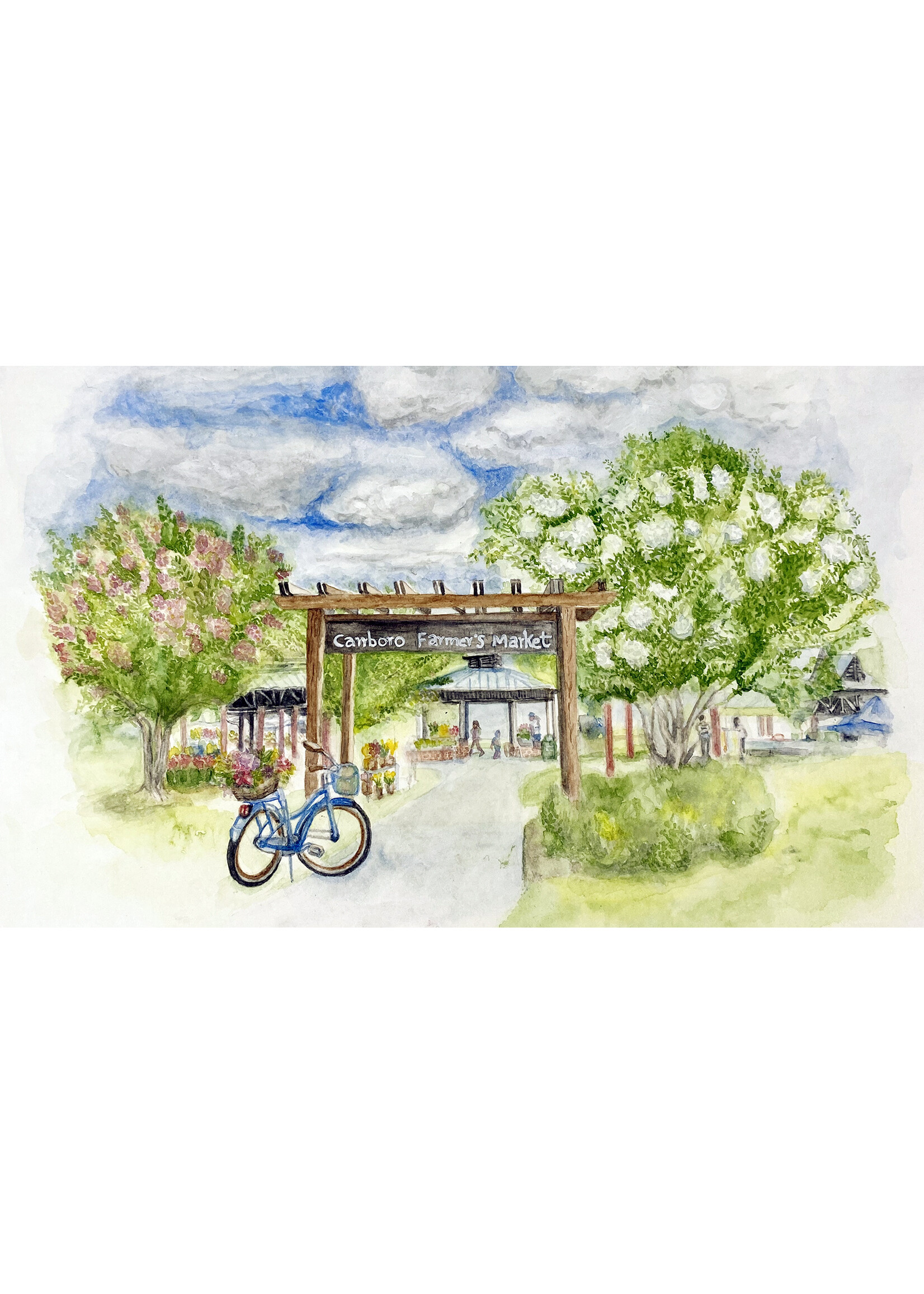 My Muses Card Shop My Muses Card Shop Carrboro Farmers market  postcard