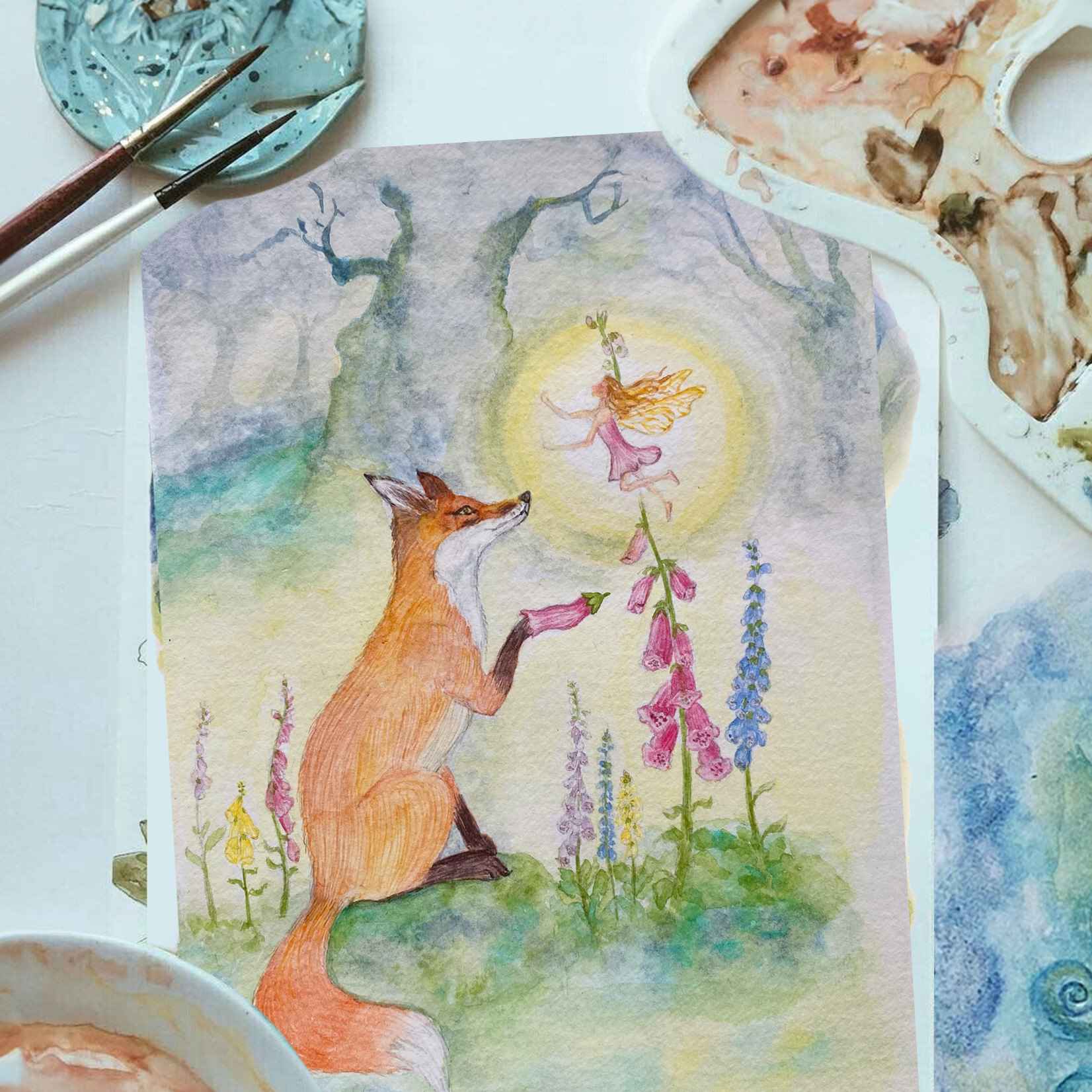 My Muses Card Shop My Muses Card Shop  fox glove  Greeting Cards