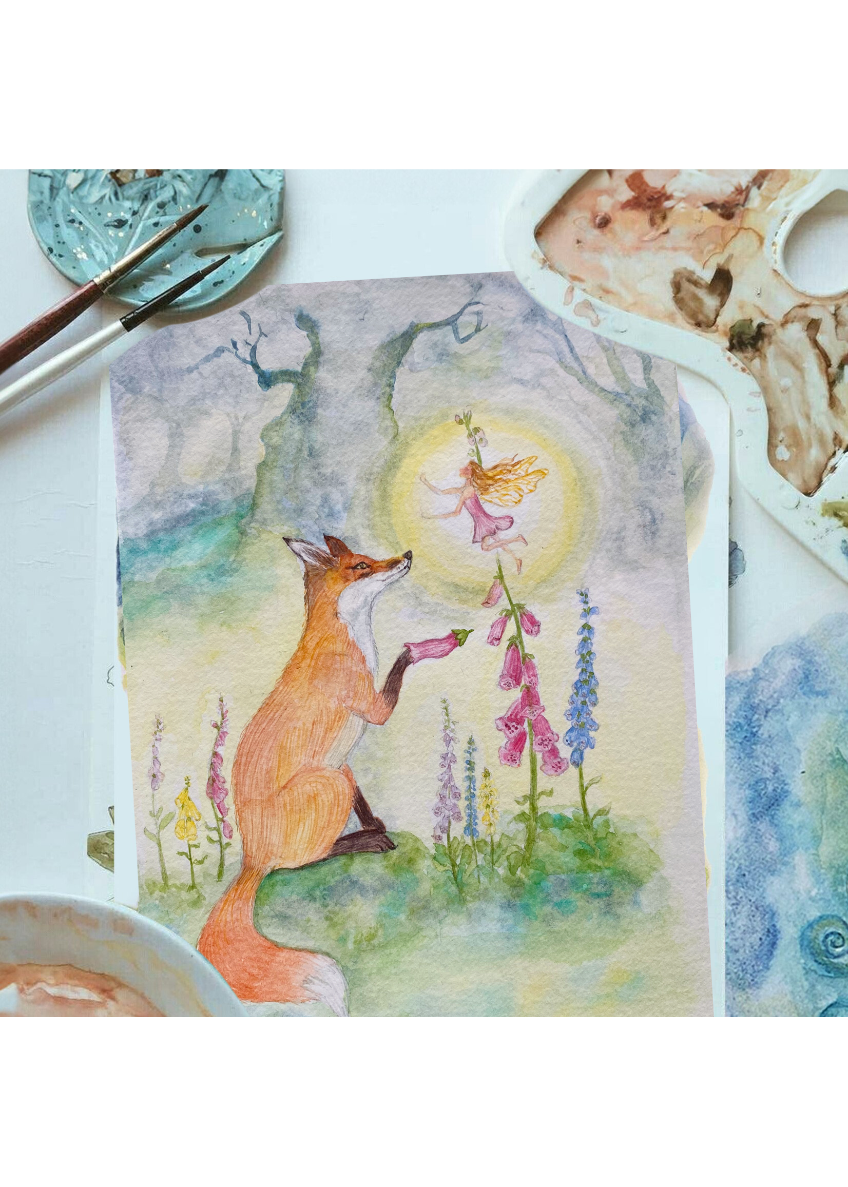 My Muses Card Shop My Muses Card Shop  fox glove  Greeting Cards