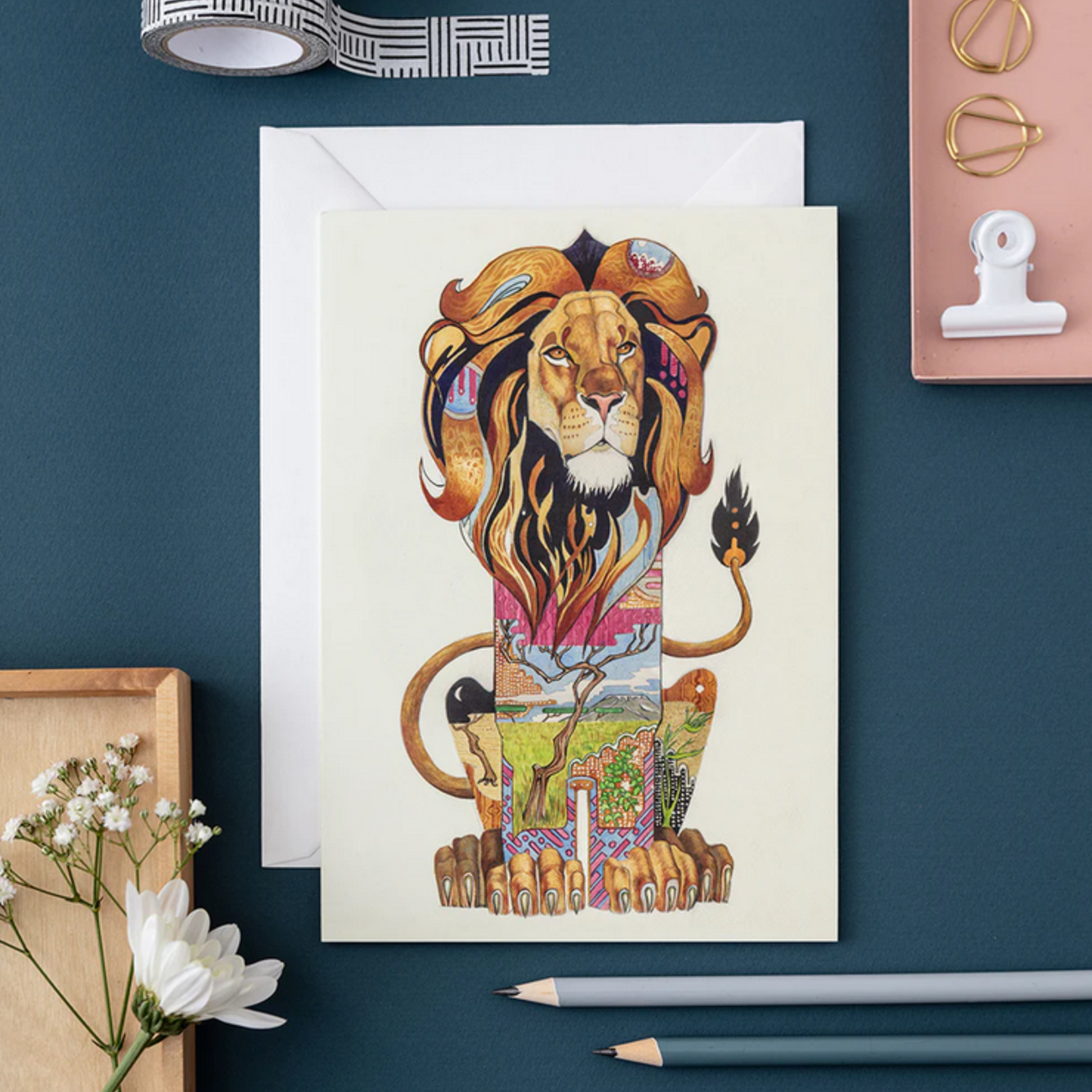The DM Collection The DM Collection   Lion Card  A003