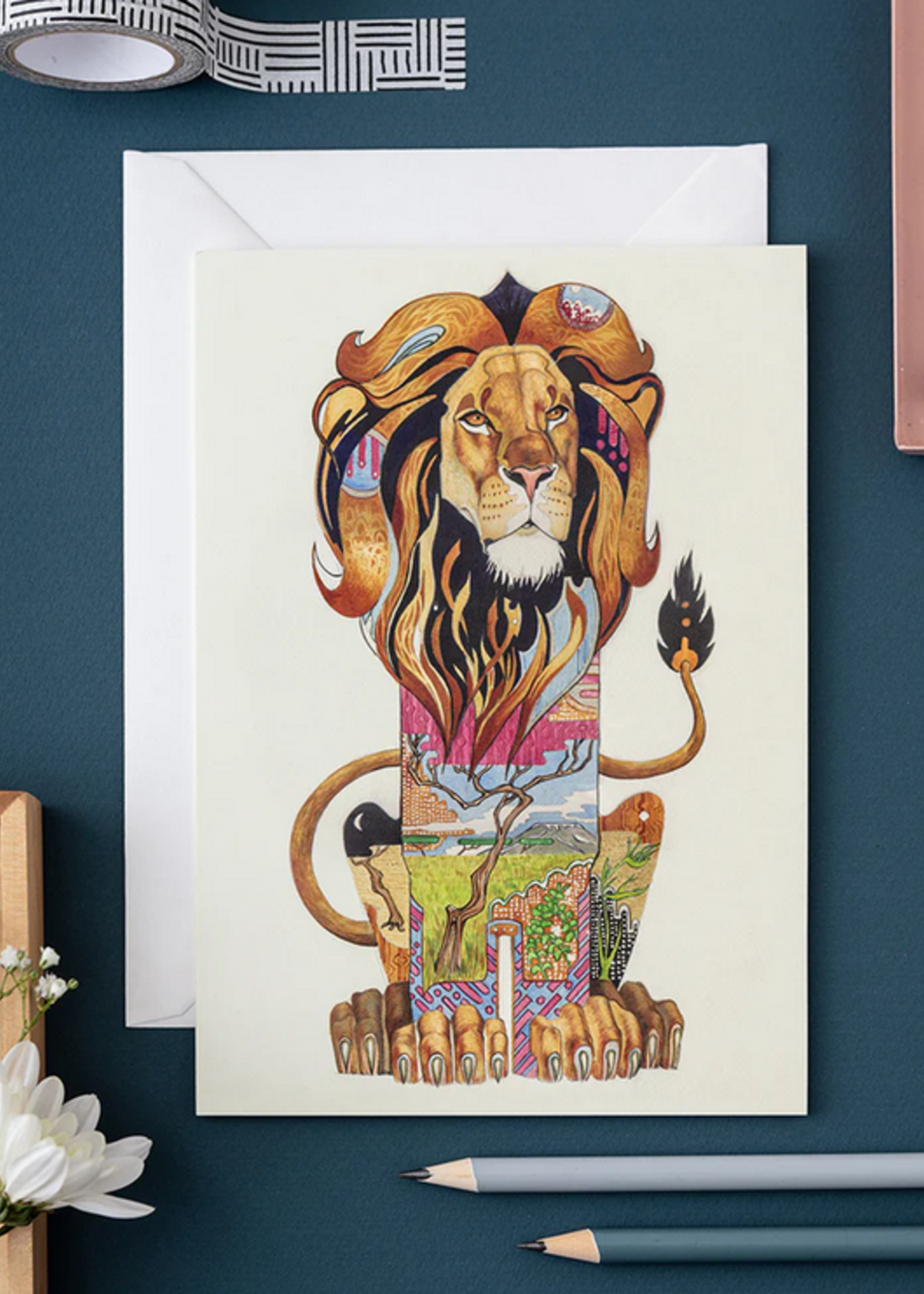 The DM Collection The DM Collection   Lion Card  A003