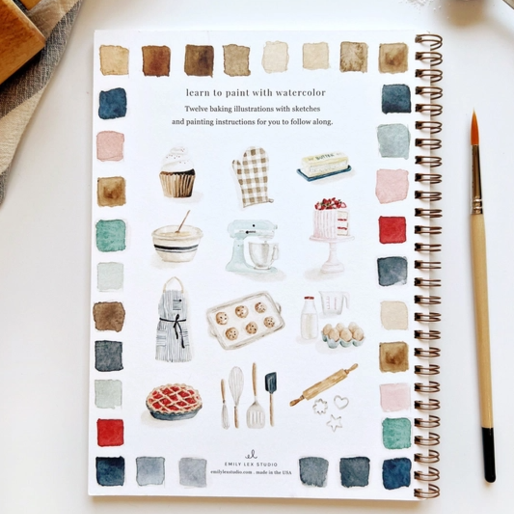 Emily lex studio Emily Lex Studio Baking Watercolor Workbook