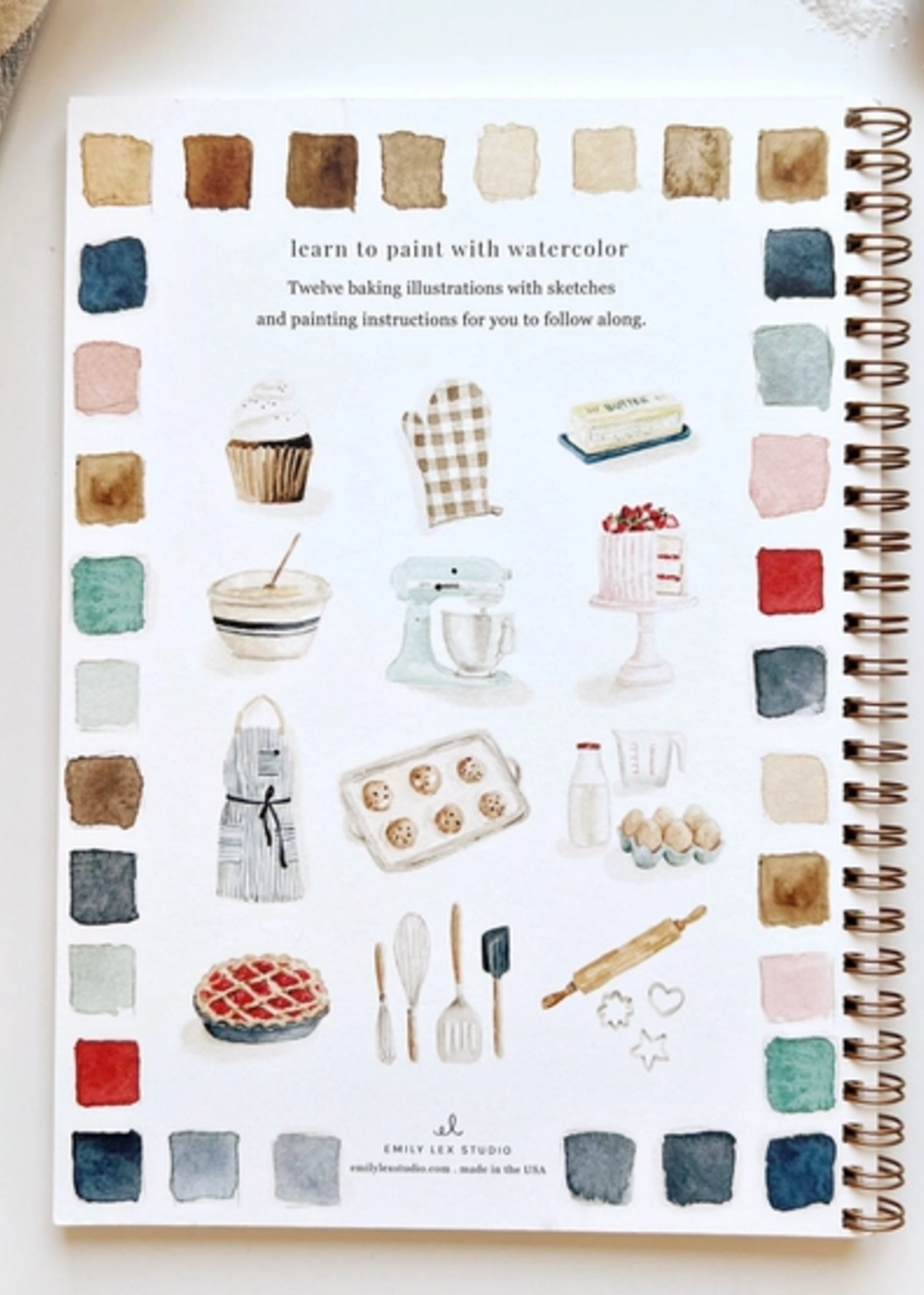 Emily lex studio Emily Lex Studio Baking Watercolor Workbook