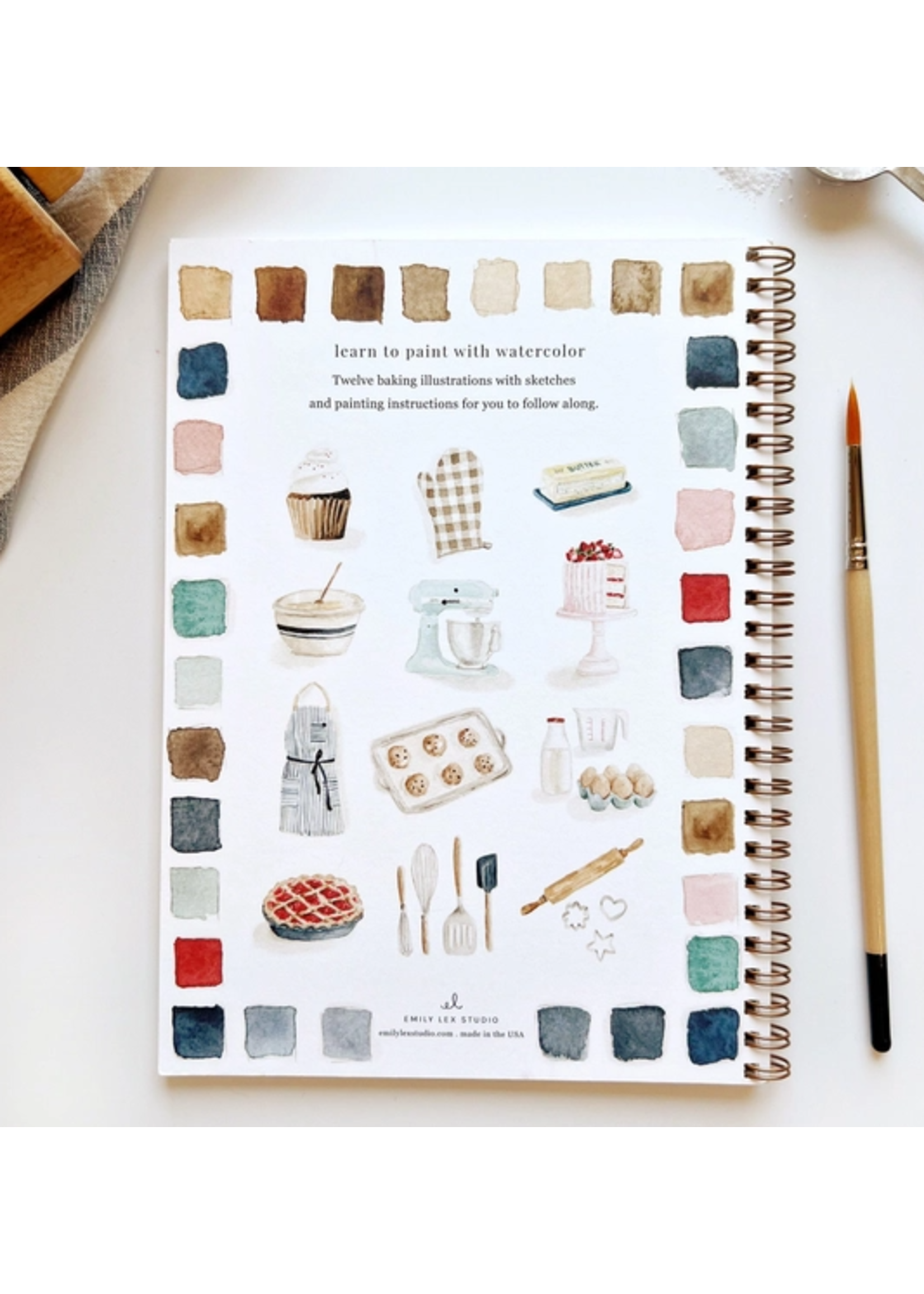 Emily lex studio Emily Lex Studio Baking Watercolor Workbook
