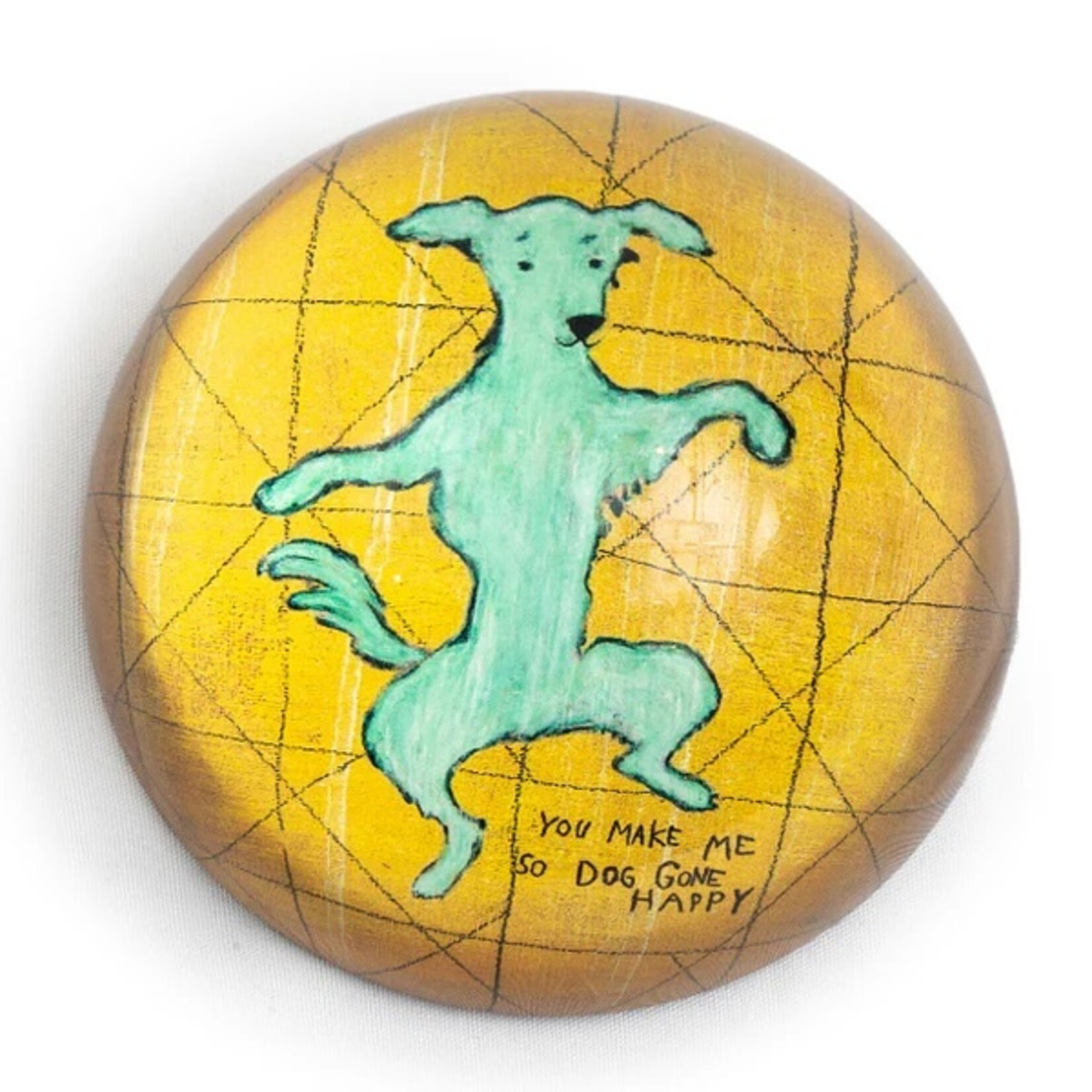 Sugarboo & Co. Sugarboo PW146 Dancing Dog Paperweight  4"x4"