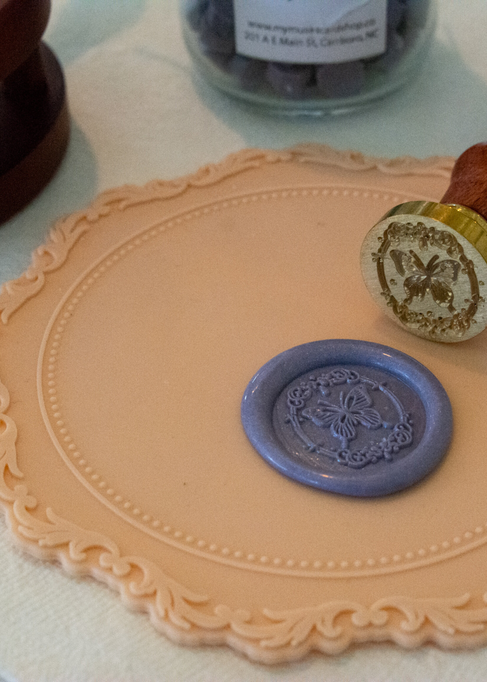 My Muses Card Shop My Muses Card Shop  Wax seal Dw 09  butterfly