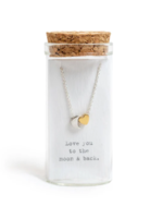 Sugarboo & Co. Sugarboo JW165 Message in a Bottle Necklace Love you to the Moon