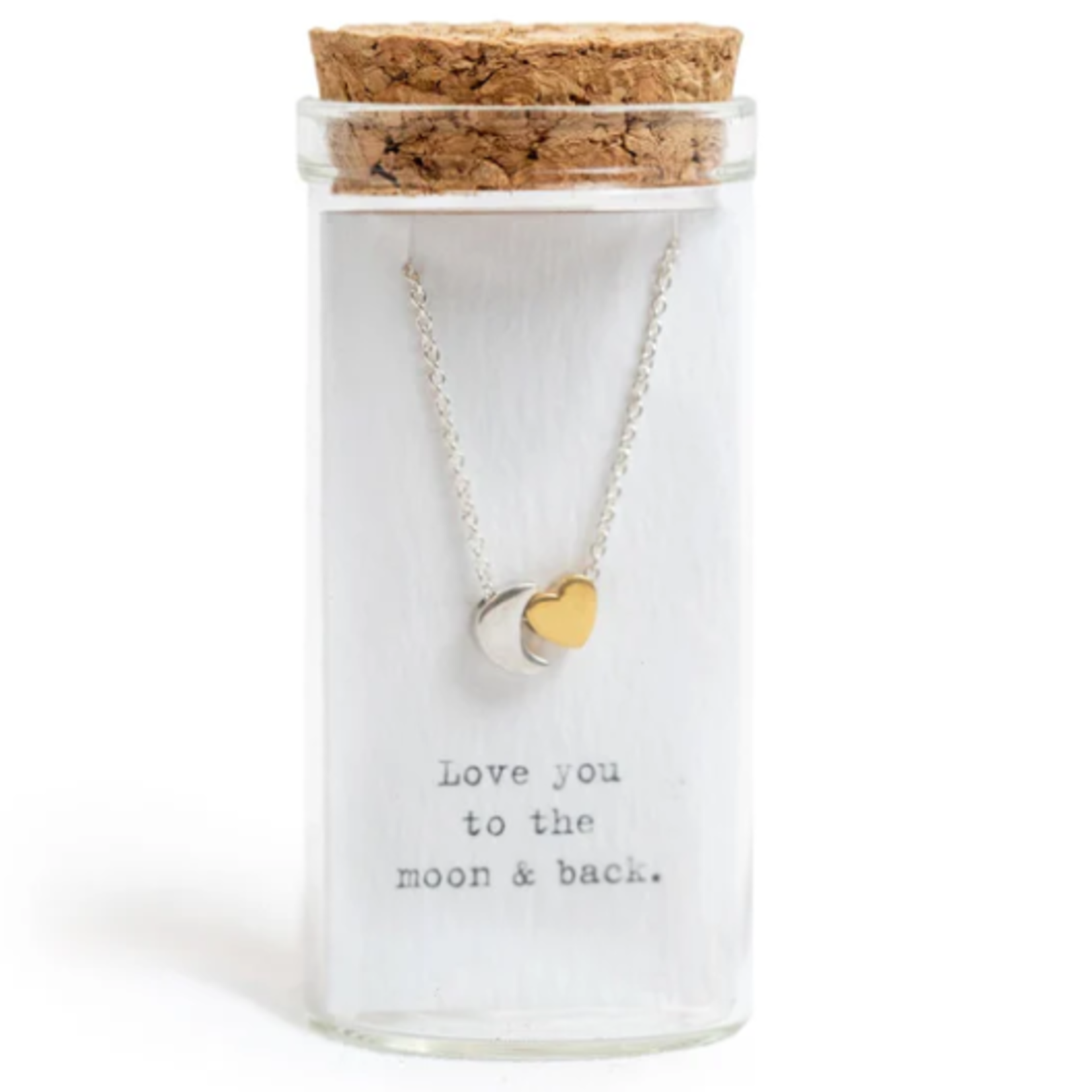 Sugarboo & Co. Sugarboo JW165 Message in a Bottle Necklace Love you to the Moon