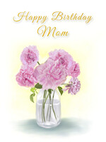 My Muses Card Shop My Muses Card Shop  Happy Birthday Mom  Peonies Flowers