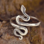 Nina Designs Nd Sterling Silver adjustable snake Ring silver