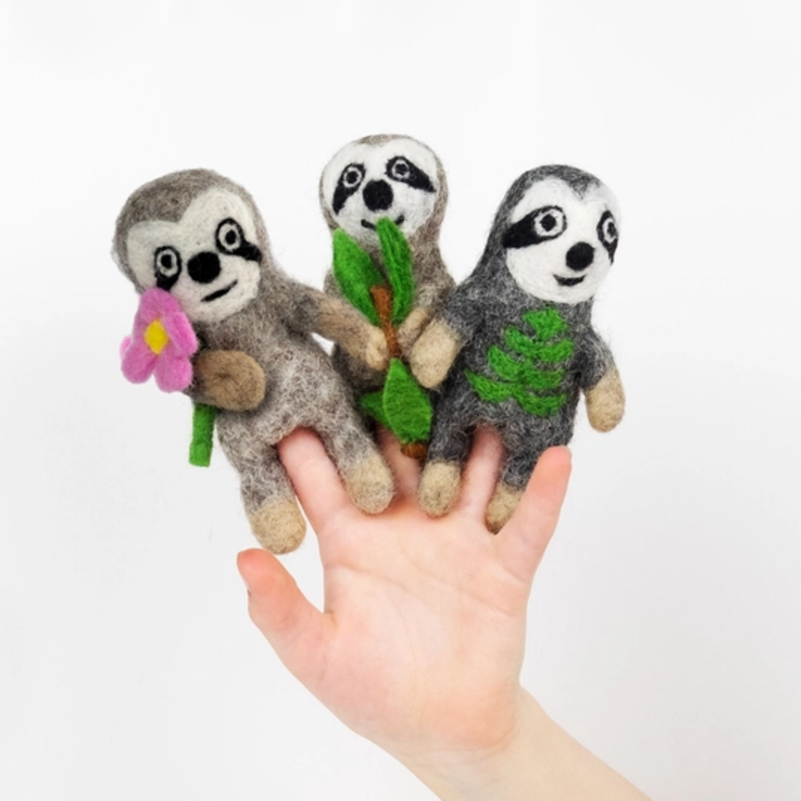 The Winding Road The Winding Road Felt Finger Puppets Sloth