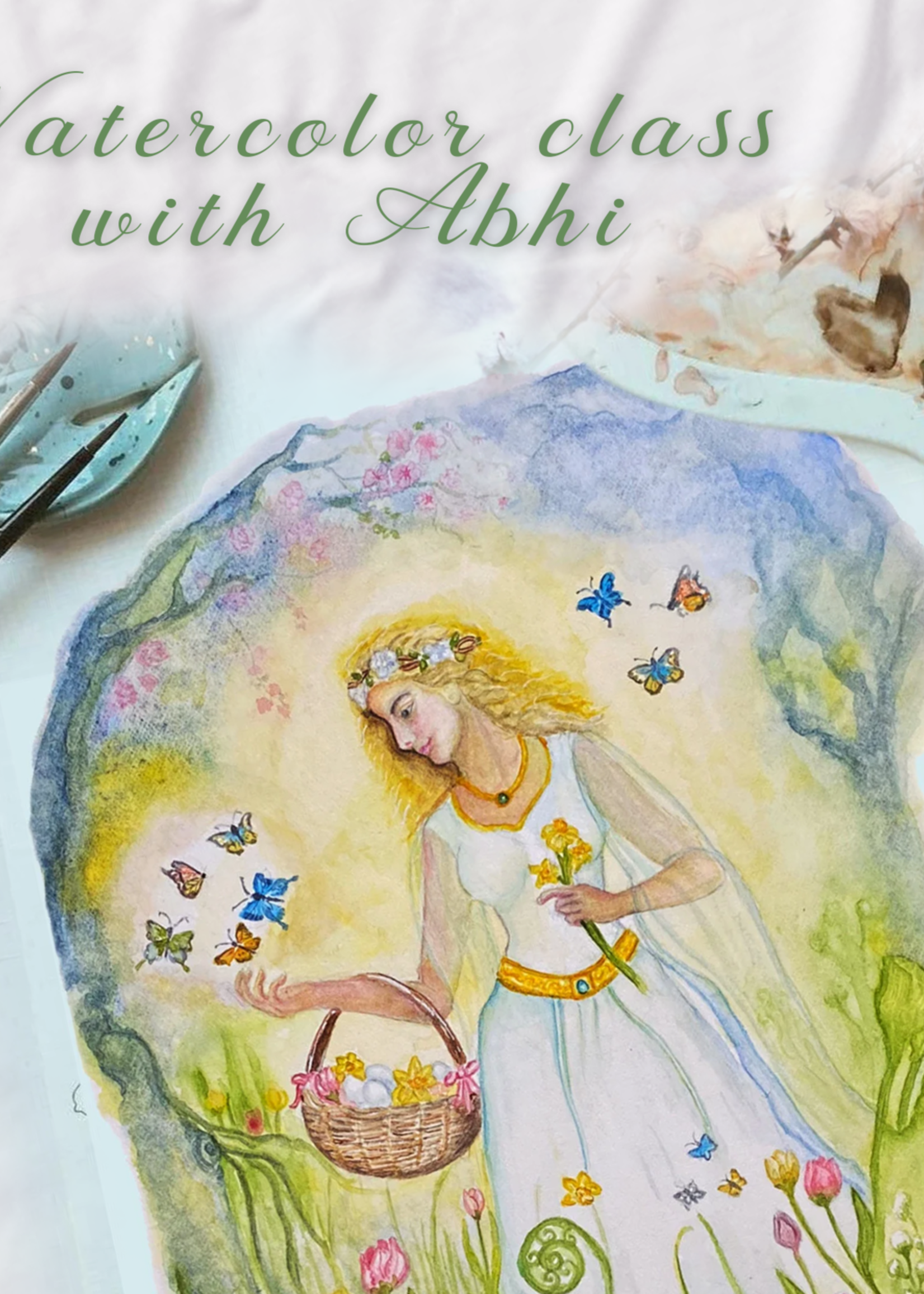 My Muses Card Shop Artful Watercolors ~ A Beginner's Watercolor Workshop with Abhi ( Oct 19 th 2025 )