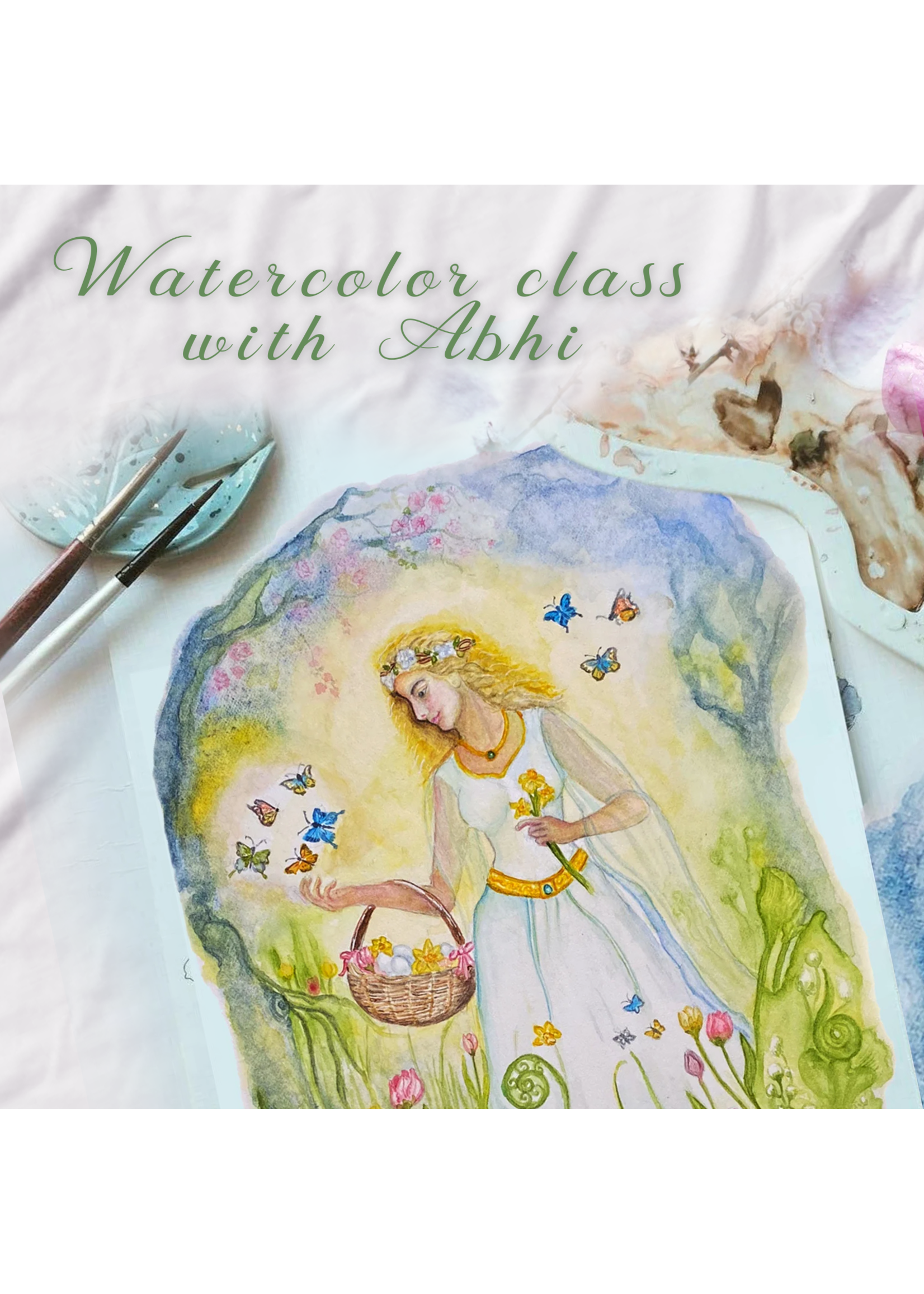 My Muses Card Shop Artful Watercolors ~ A Beginner's Watercolor Workshop with Abhi ( Oct 19 th 2025 )