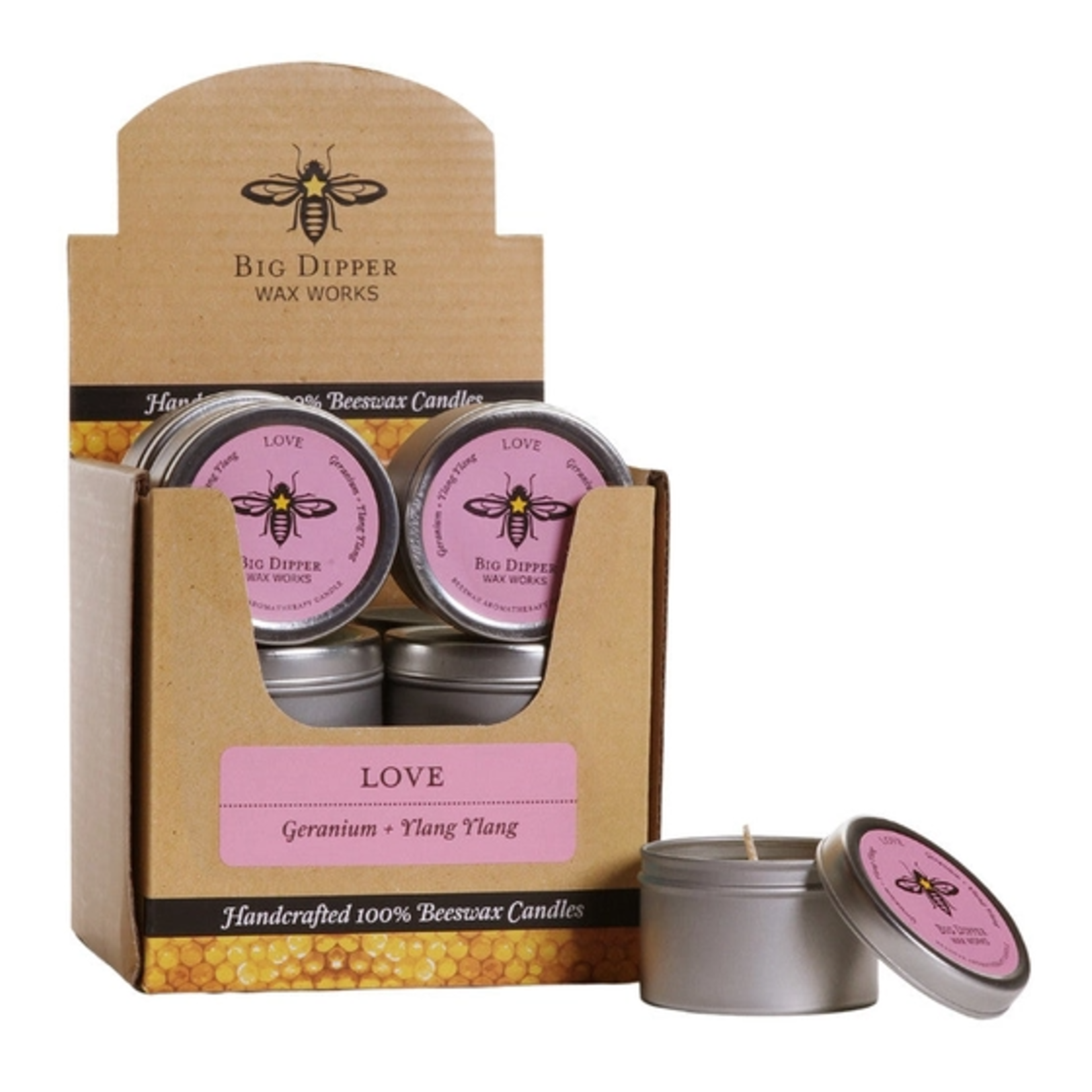 Big Dipper Wax Works Big Dipper 1.7 oz Mini Candle Tin Love