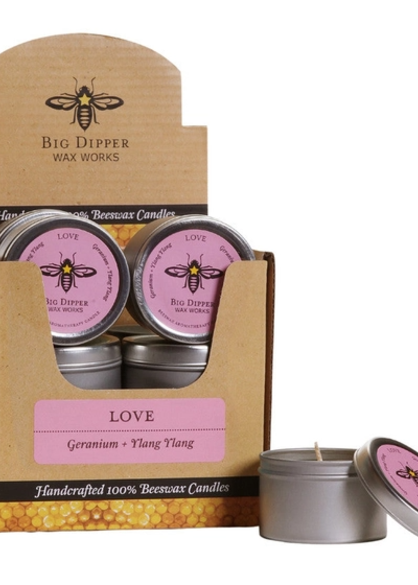 Big Dipper Wax Works Big Dipper 1.7 oz Mini Candle Tin Love