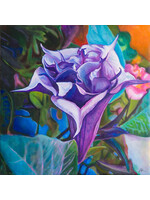 Heather Rockwell Angel Trumpet Flower 24x24 Signed Limited Edition Print by Heather Rockwell Muse Gallery