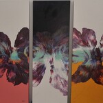 Cheas Art Between Kisses Cheas Art 12x36 Muse Gallery (triptych)