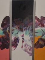 Cheas Art Between Kisses Cheas Art 12x36 Muse Gallery (triptych)