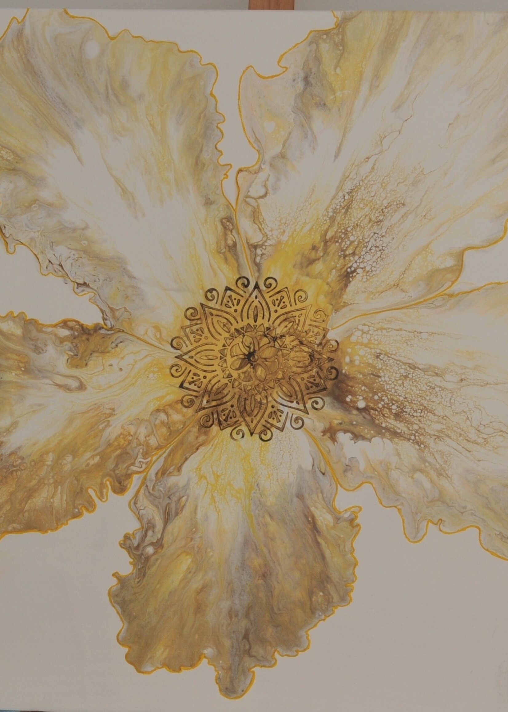 Cheas Art Golden Radiance Cheas Art 24x24 Muse Gallery