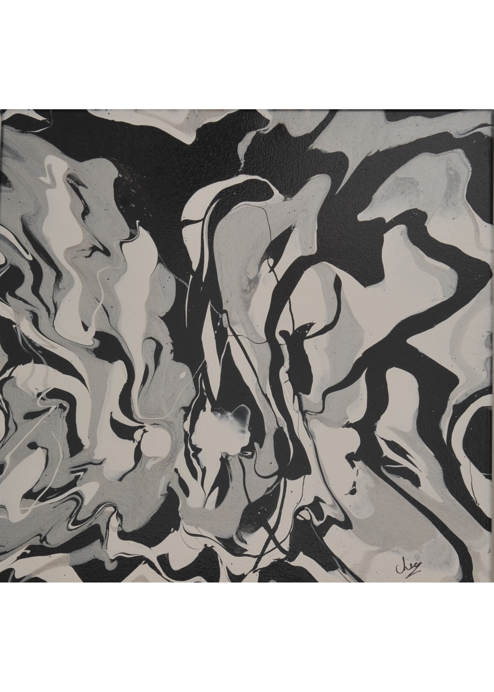 Cheas Art Monochromatic Cheas Art 20x20 Muse Gallery