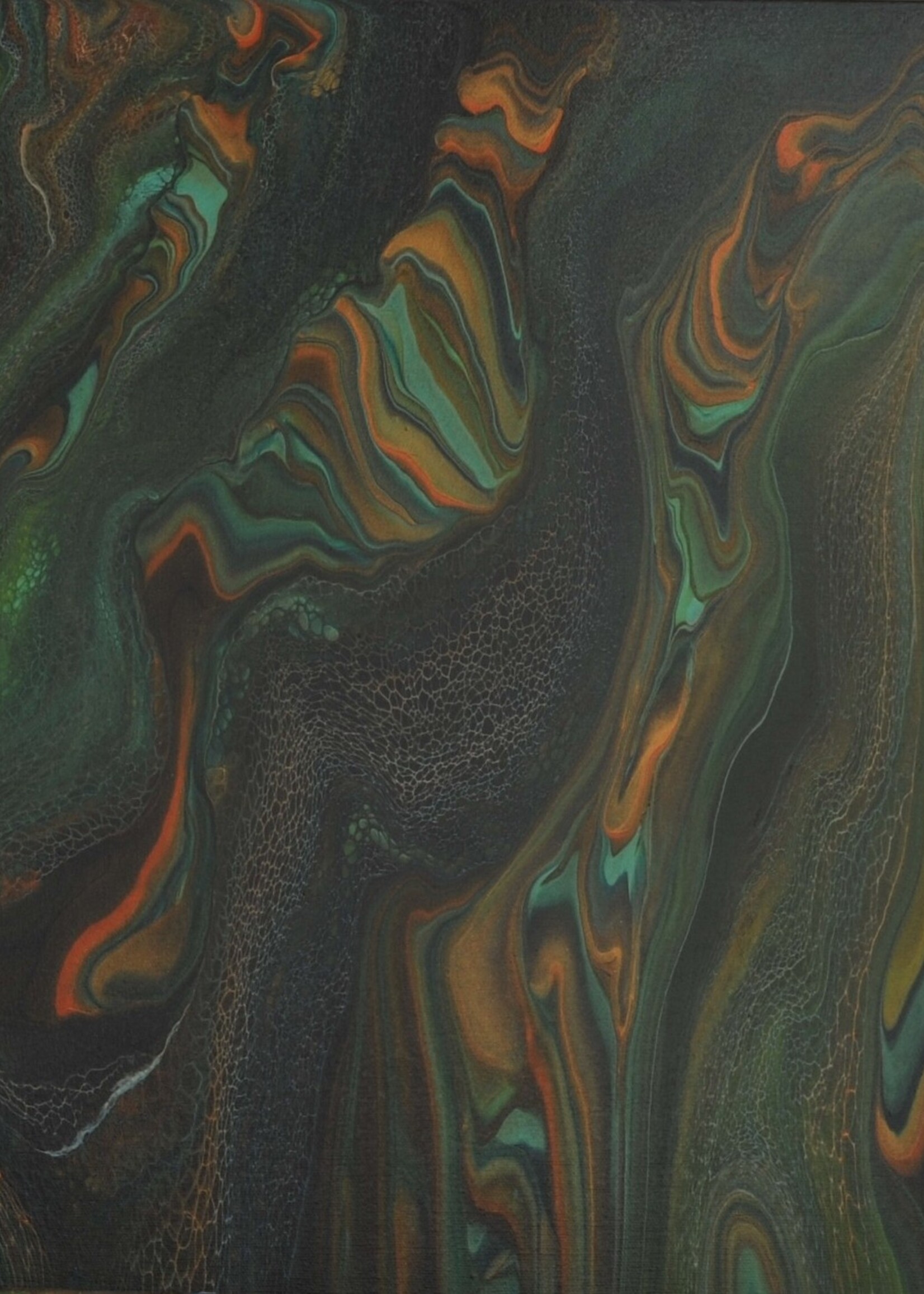 Cheas Art Malachite River 1 Cheas Art 20x20 Muse Gallery