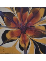 Cheas Art Golden Flower Cheas Art 12x12 Muse Gallery