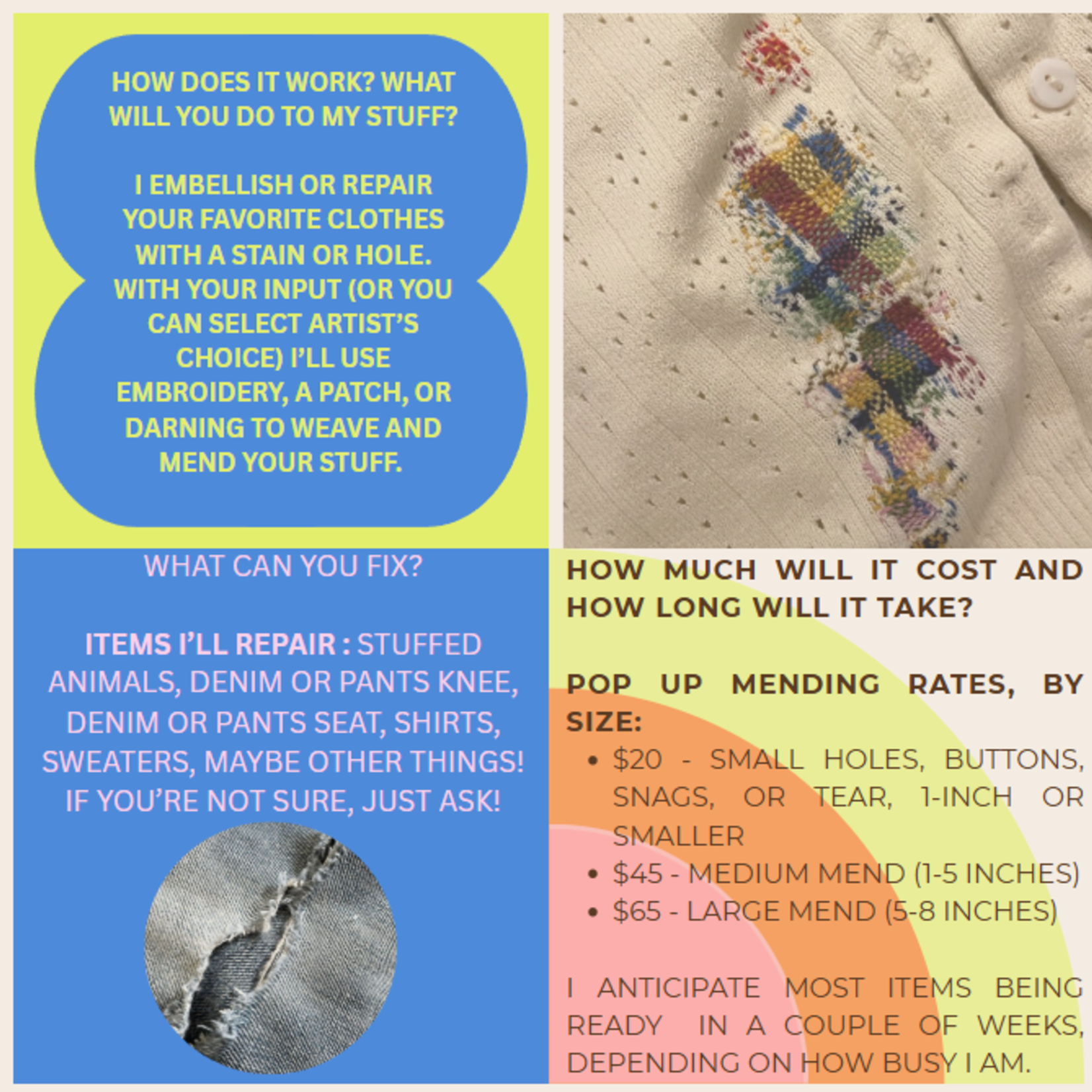 Visible Mending Pop-Up (June 21, 2025)