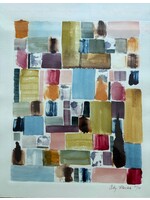 Rachel Mills City Blocks Monoprint 18 x 15 Muse Gallery