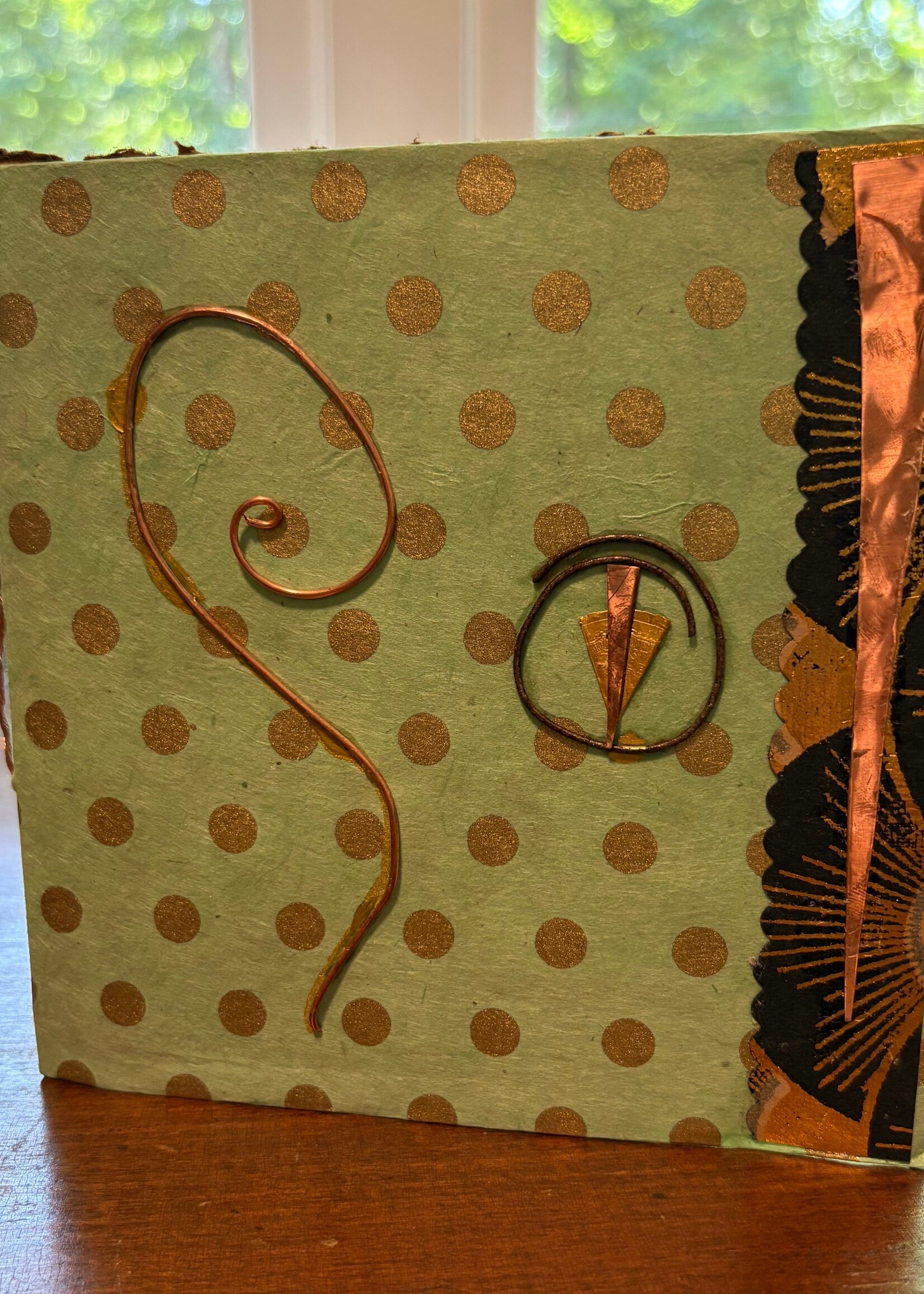 Rachel Mills Copper Handmade Book 6 x 6 Muse Gallery