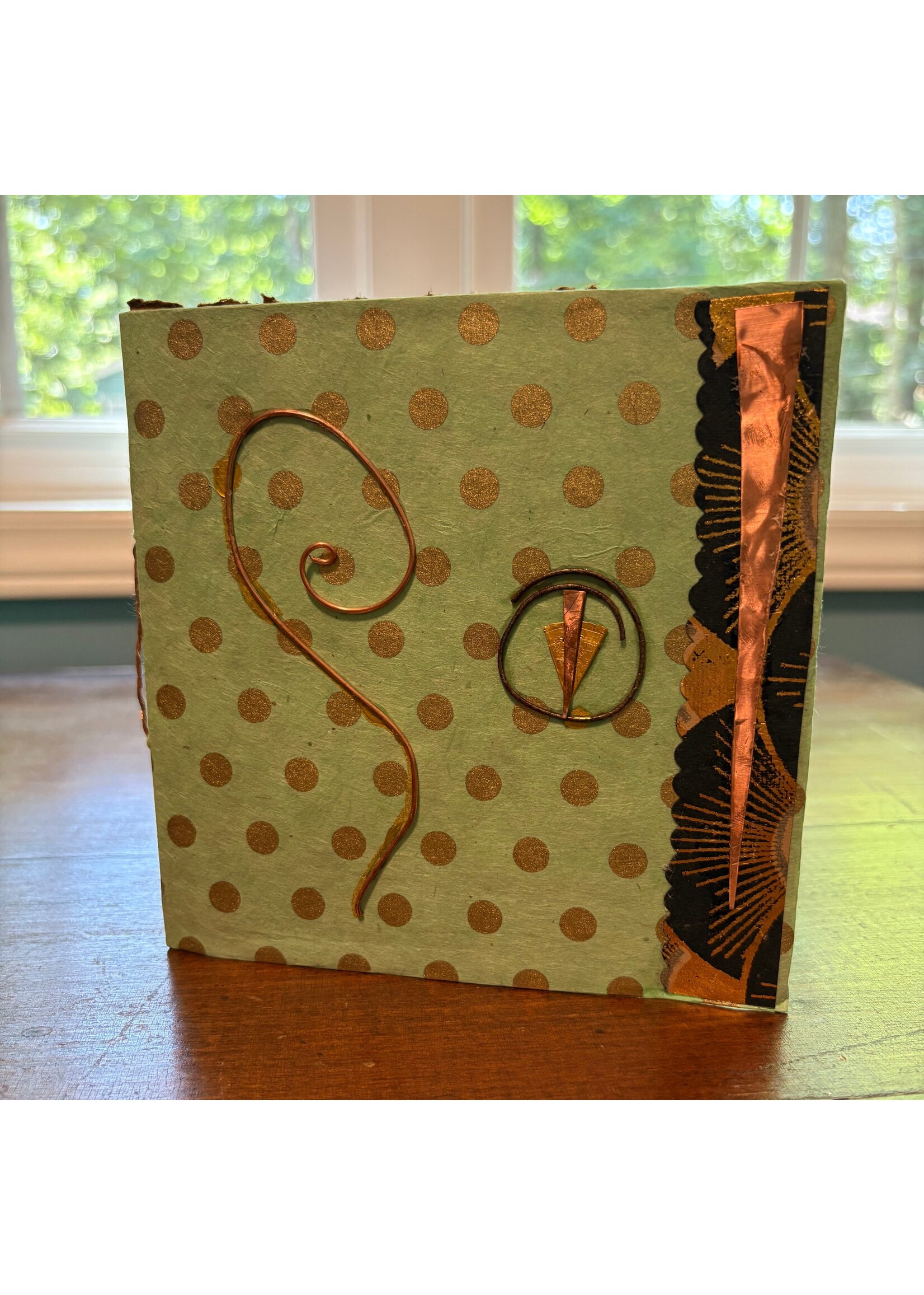 Rachel Mills Copper Handmade Book 6 x 6 Muse Gallery