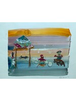 Rachel Mills Fish Dancers Collage 11 x 14 Muse Gallery