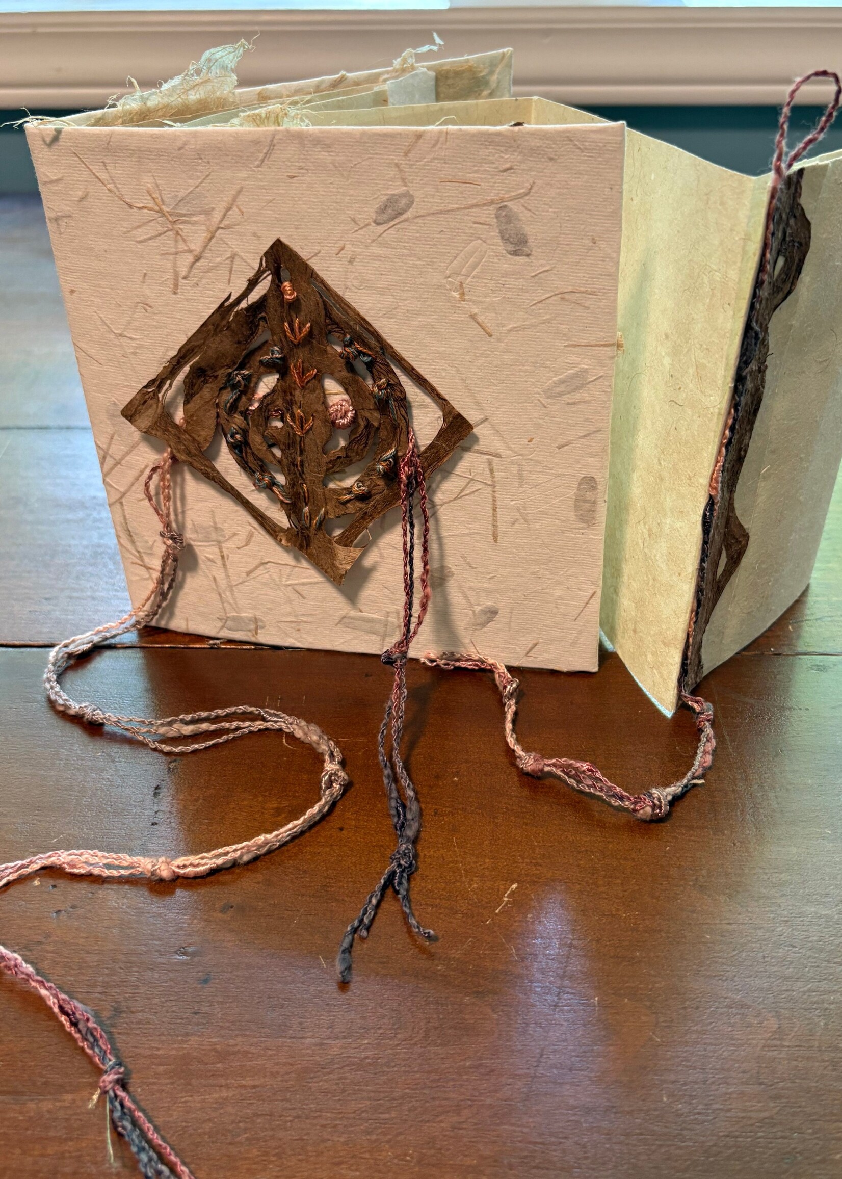 Rachel Mills Knotty Fall Handmade Book 6 x 6 Muse Gallery