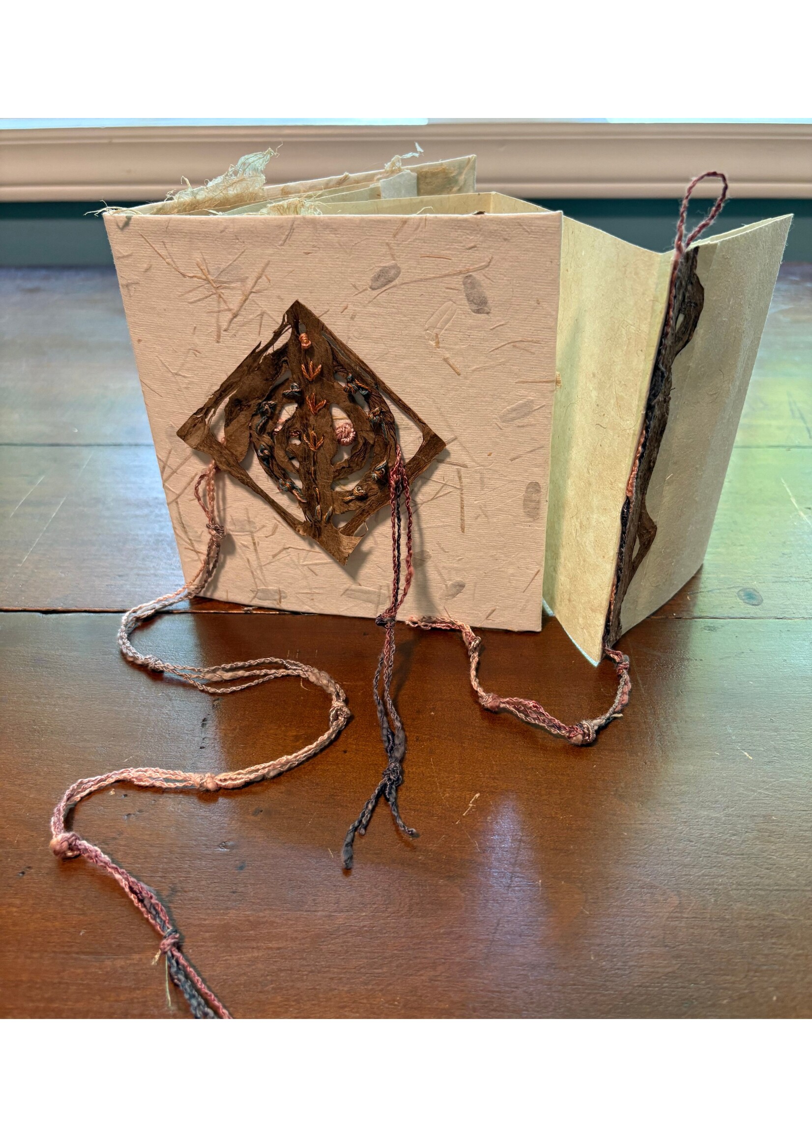 Rachel Mills Knotty Fall Handmade Book 6 x 6 Muse Gallery