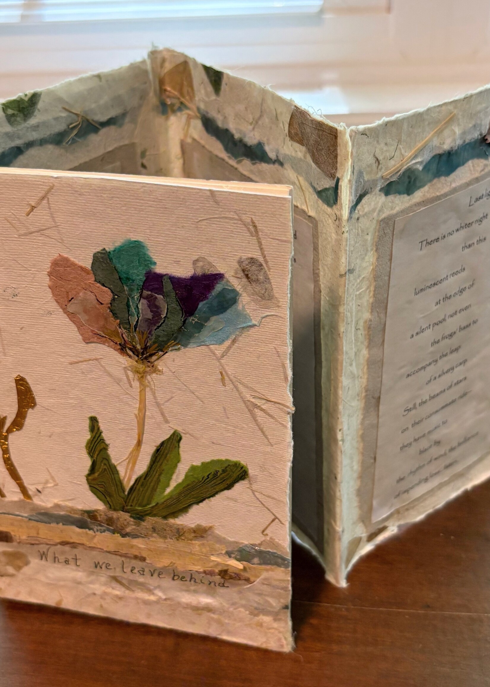 Copy of Rachel Mills  What we Leave Behind Handmade Book 8 x 6 Muse Gallery