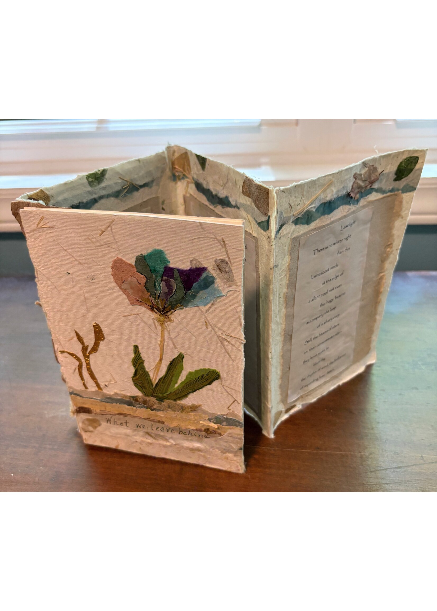 Copy of Rachel Mills  What we Leave Behind Handmade Book 8 x 6 Muse Gallery