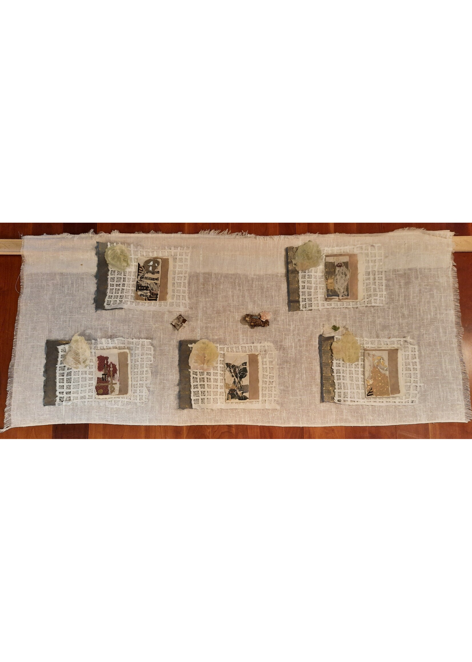 Rachel Mills Setting a Place at the Table for Peace Handmade Book 22 x 50 Muse Gallery