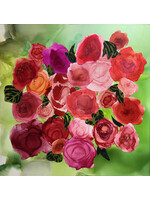 Holly Burnham My Neighbor's Roses 20 x 20 Muse Gallery