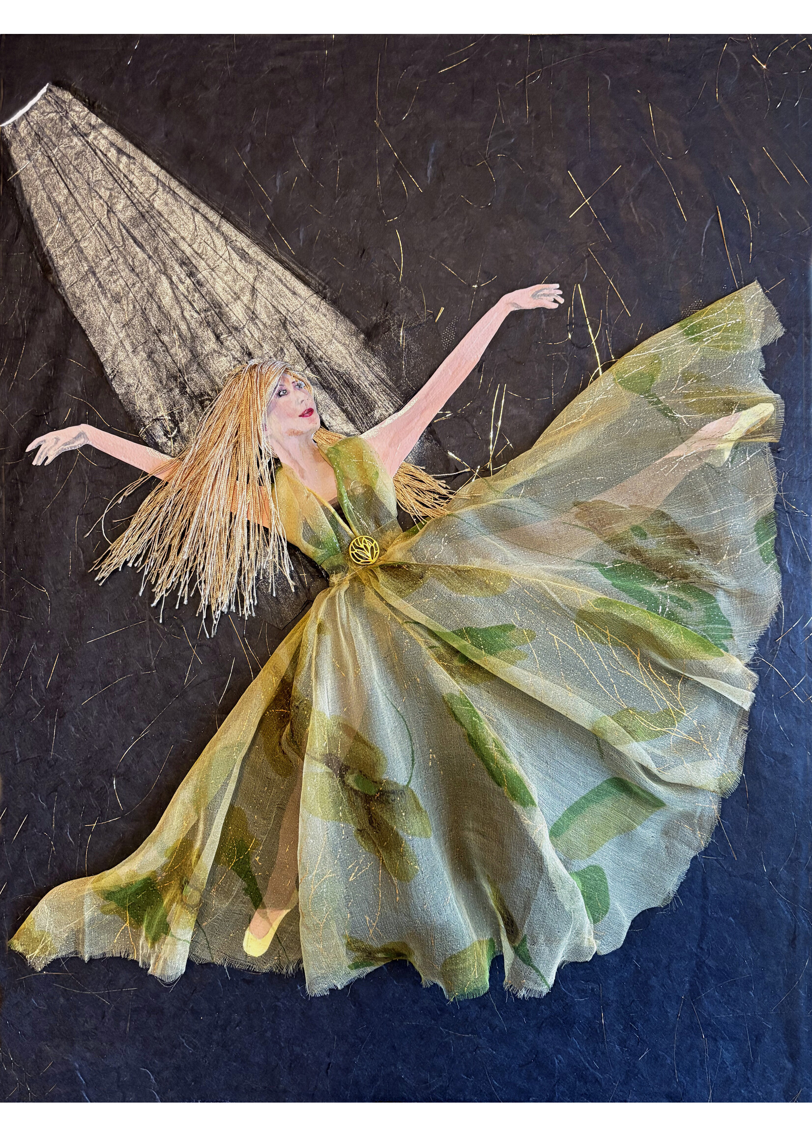 Holly Burnham Dancer in Yellow 18 x 24 Muse Gallery