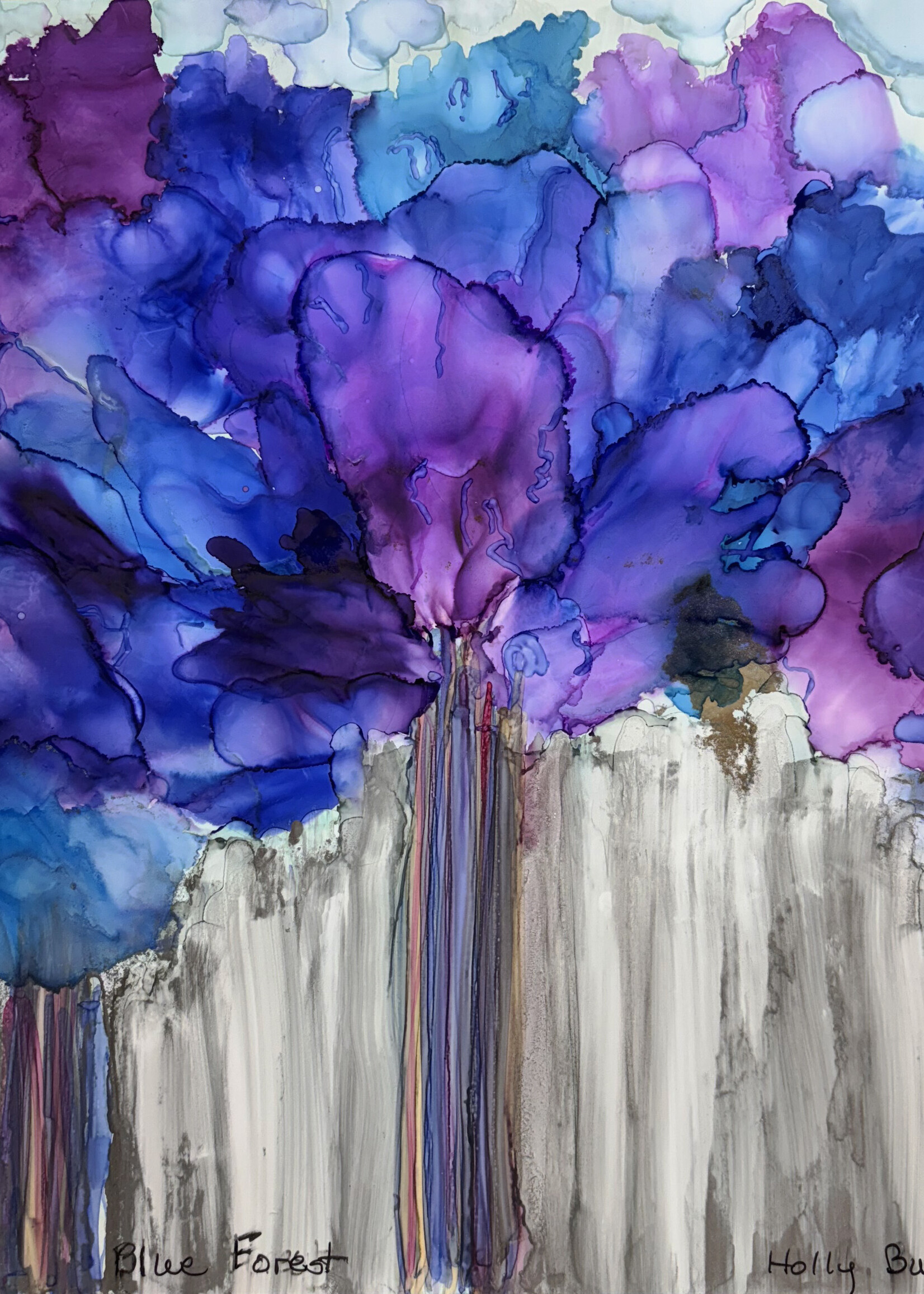 Holly Burnham Blue Forest 12 x 12 Muse Gallery